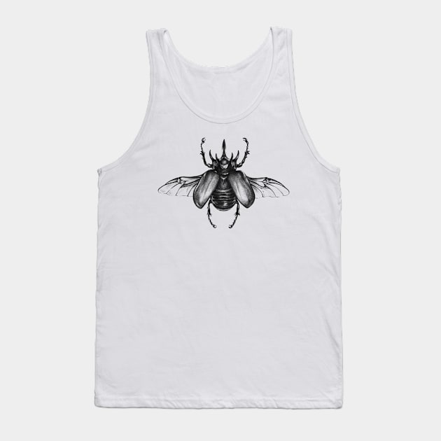 Rhinoceros beetle Tank Top by Ropear